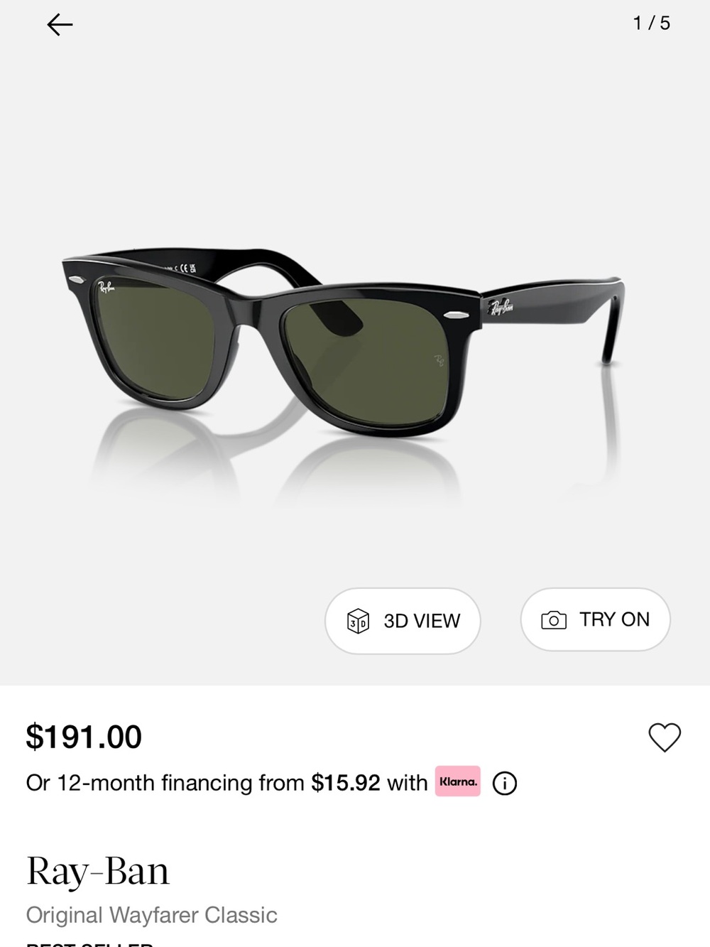 Ray-Ban Original Wayfarer Classic